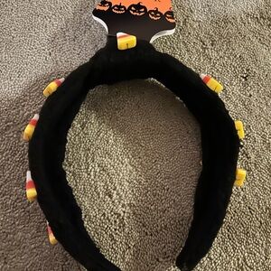 Piper K black headband with candy corn